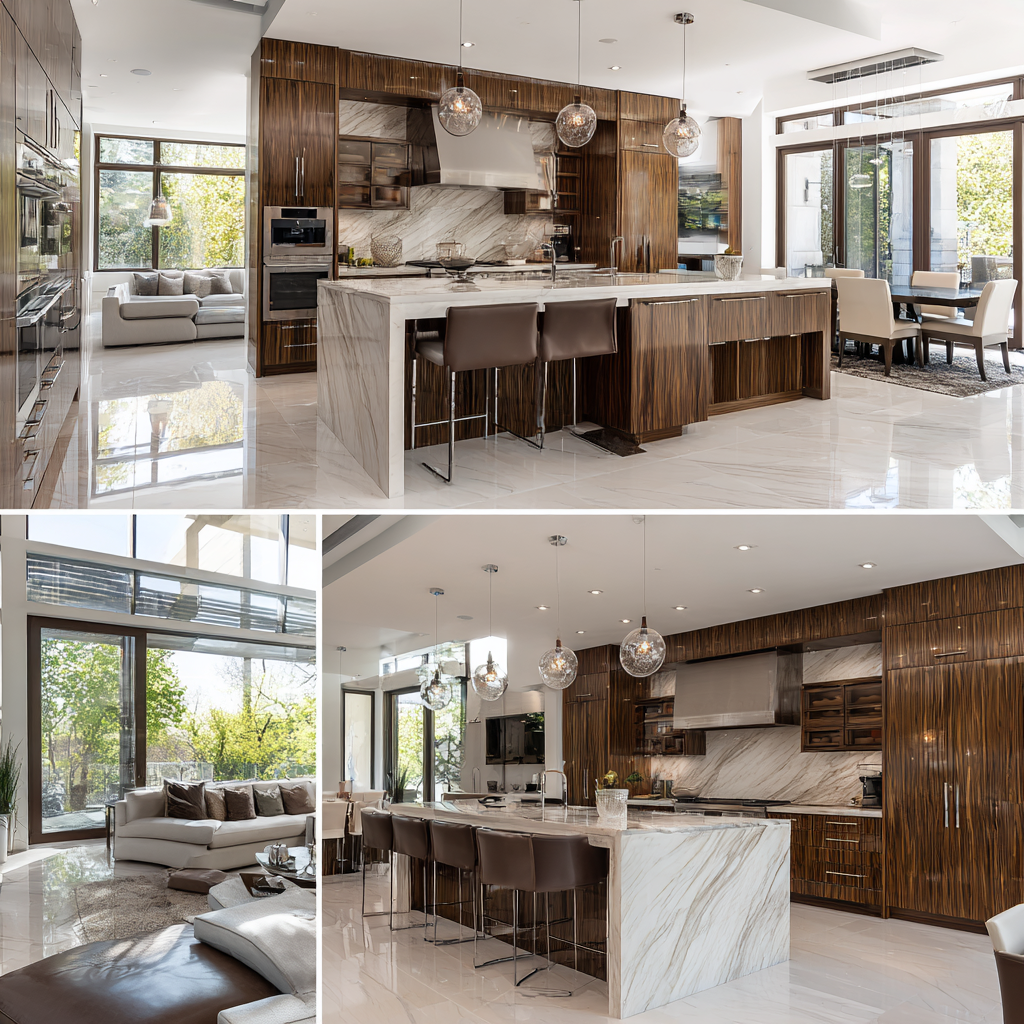 Spacious kitchen area at TSL Rehab facility