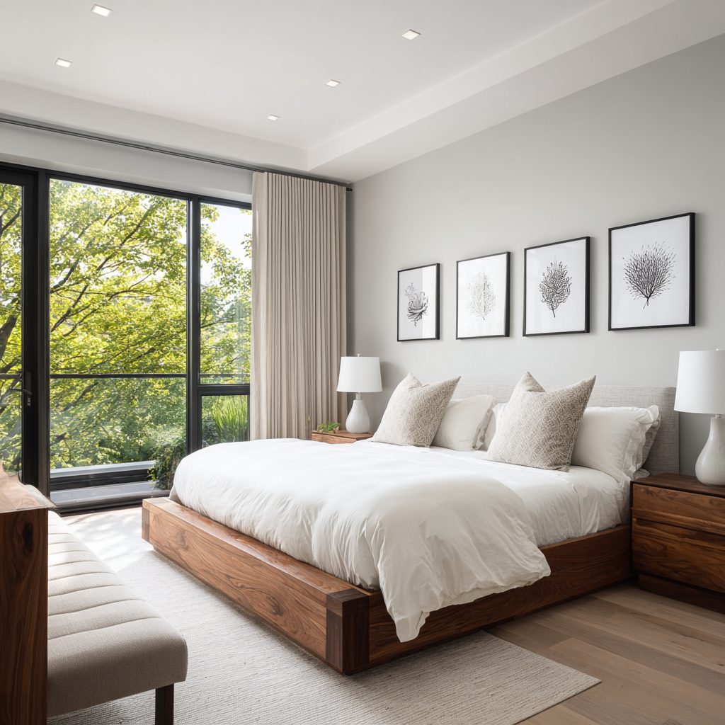 Private bedroom at TSL Rehab residential facility in Covina